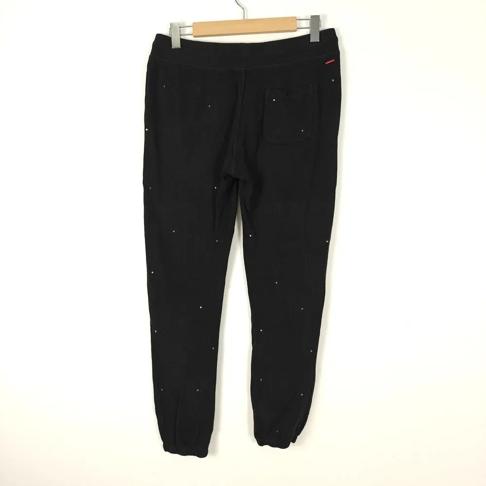 n:PHILANTHROPY Derby Jogger Rhinestone Distressed Women’s Sweatpants Sz S Grunge - Picture 4 of 9
